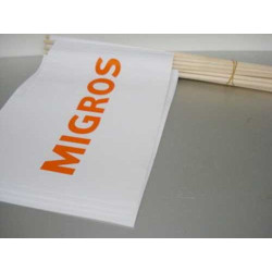 Papierfahnen Migros
