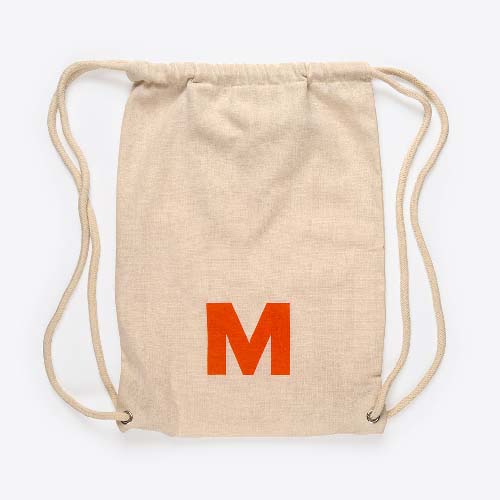 Gymbag Migros aus rezyklierter Baumwolle/PET